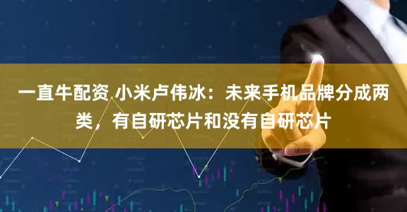 一直牛配资 小米卢伟冰:未来手机品牌分成两类,有自研芯片和没有自研芯片