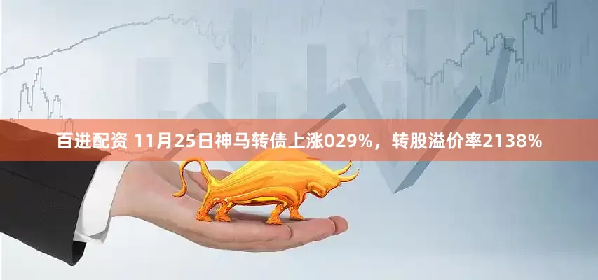 百进配资 11月25日神马转债上涨029%，转股溢价率2138%